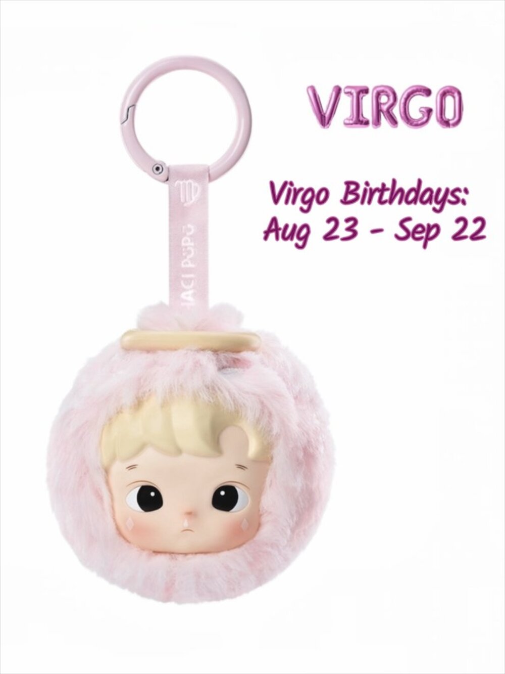 POP MART—Virgo 'Hacipupu' Constellation Series Vinyl Plush—Open Box / Sealed Bag